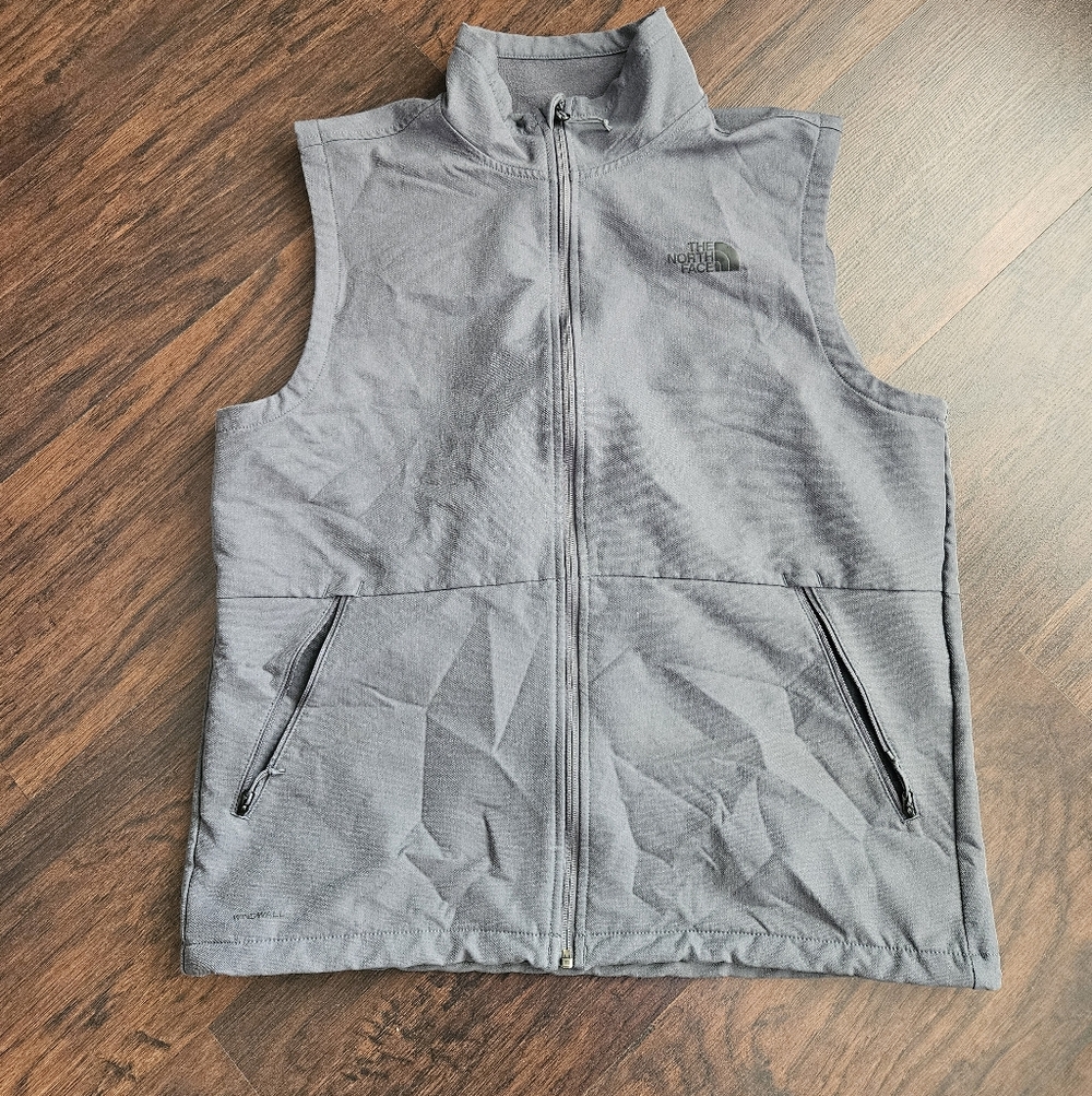 The North Face Windwall Vest Full zip Gray  Hiking Camping